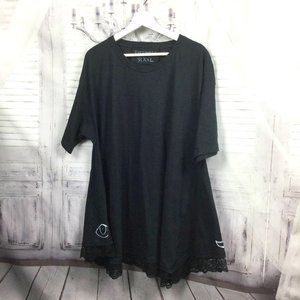 ExoUmbra Black Tee Shirt Tunic XXL